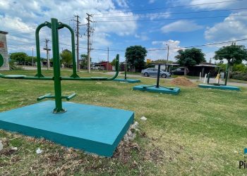 Colocaron estación saludable en Pueblo Obrero, posteriormente colocarán juegos infantiles