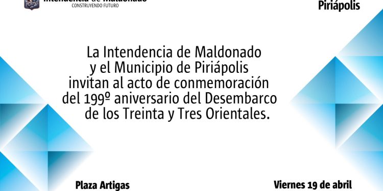 Piriápolis: acto 199° aniversario del Desembarco de los Treinta y Tres contará con desfile de caballería gaucha y la actuación de la Orquesta Departamental