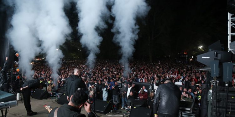 La Konga hizo bailar a todos en la Fiesta Nacional del Chorizo