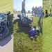 Siniestro de tránsito en Aznárez deja un motociclista politraumatizado