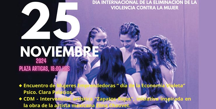 25 de noviembre: Día Internacional de la Eliminación de la Violencia contra la Mujer; acto esta tarde en Piriápolis