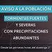 Inumet advierte por tormentas fuertes y severas con precipitaciones abundantes desde la mañana del domingo