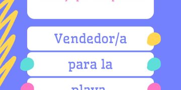 Se busca vendedor/a ambulante para venta en playa de Piriapolis