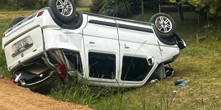 Piriápolis: despiste y vuelco en Ruta 73 deja 4 lesionados