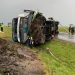 Tragedia en Lavalleja: volcó ómnibus de pasajeros, varias personas fallecidas y heridos