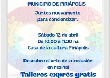 Piriápolis celebra el Mes del Autismo con taller de resina inclusivo