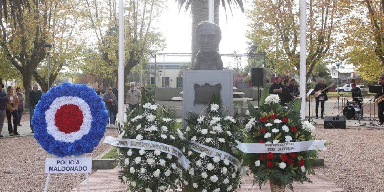 Intendente Antía encabeza acto conmemorativo del 214 aniversario de la Batalla de Las Piedras