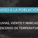 Ciclón extratropical traerá vientos fuertes, lluvias y marcado descenso de temperatura para los días martes y miércoles