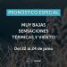 Inumet emite advertencia por jornadas gélidas y viento del 22 al 24 de junio con sensaciones térmicas en ocasiones bajo cero