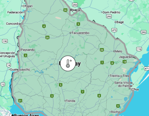 INUMET emite aviso por ola de frío desde el domingo; se esperan temperaturas mínimas bajo cero