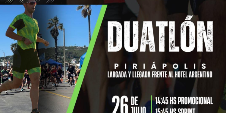 Piriápolis recibe la 2ª fecha del Campeonato Nacional de Duatlón; sábado 26 de julio frente al Argentino Hotel