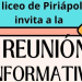 Liceo de Piriápolis invita a reunión informativa donde se darán a conocer los planes disponibles en el turno nocturno