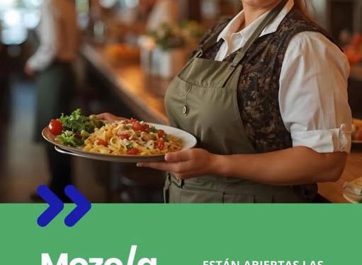 INEFOP: inscripciones abiertas para curso de Mozo/a en Solís Grande