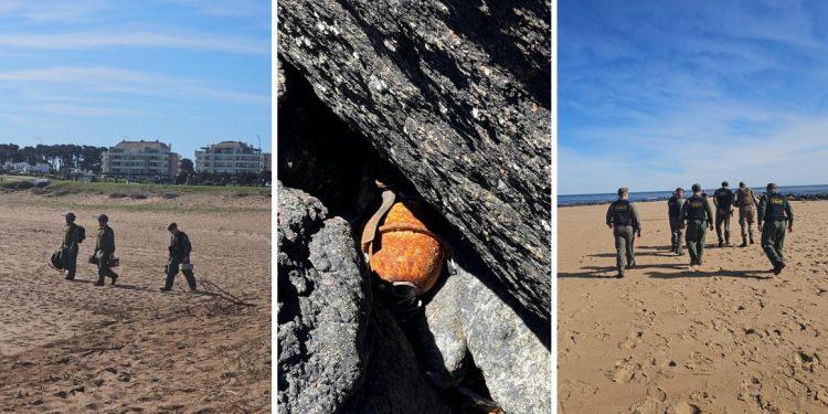 Nuevamente aparece una granada de mano en la costa de Piedras del Chileno