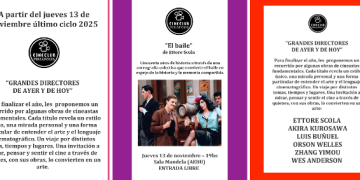 Cineclub Piriápolis cierra el año con ciclo dedicado a grandes directores del cine mundial; jueves 13 se exhibe «El baile»