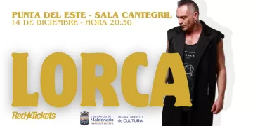 LORCA regresa a Uruguay con show en Sala Cantegril de Punta del Este