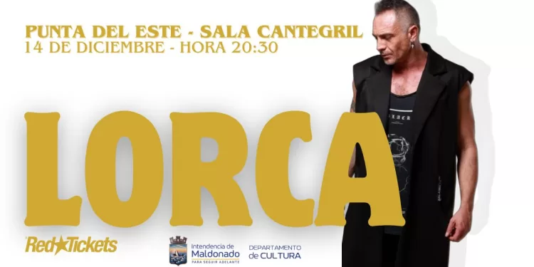 LORCA regresa a Uruguay con show en Sala Cantegril de Punta del Este