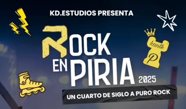 Rock en Piria 2025 celebra un cuarto de siglo a puro ritmo, ruedas y comunidad; sábado 15 de noviembre en plaza Artigas