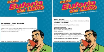 Tour Euforia del Libro llega este domingo a Pan de Azúcar y Aznárez
