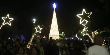 Maldonado le da vida al centro con encendido de árbol y apertura de la peatonal