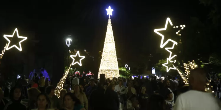 Maldonado le da vida al centro con encendido de árbol y apertura de la peatonal