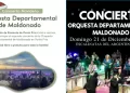 Orquesta Departamental llega a Piriápolis con sus Conciertos Navideños; sábado en Punta Fría, domingo en el Argentino Hotel