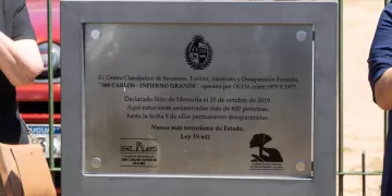 Se colocó placa alusiva a la declaración de “Sitio de Memoria”
