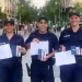 Agentes Sergio Barboza, Flavia Iroldi y Grecia Michelena de Piriápolis fueron reconocidos por el ministerio del Interior