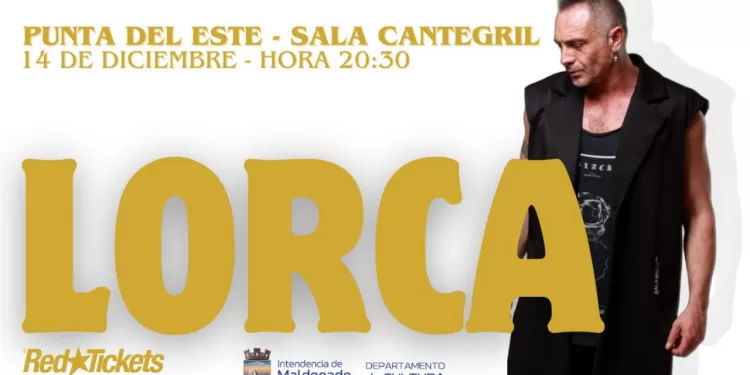 El reconocido artista español Lorca presentará su espectáculo en la Sala Cantegril